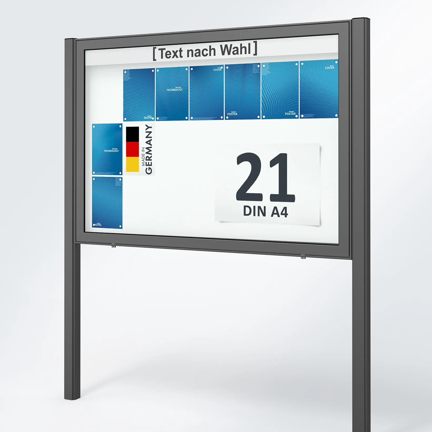 anschlagtafel, posterrahmen, standfuß, aushang, din a4